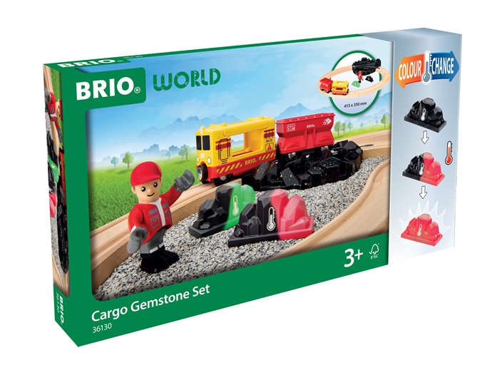 BRIO World Zestaw Kolejki z Kamieniami Zmieniającymi Kolor 14el.