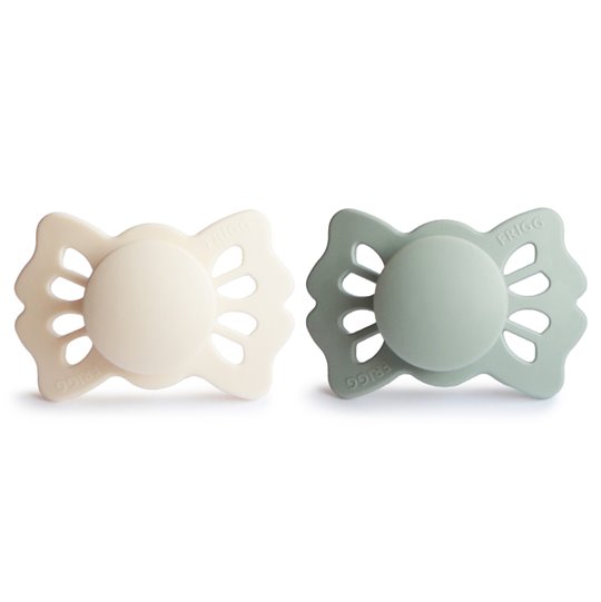 FRIGG Lucky Smoczek symetryczny 2-pak silikon 0-6m Cream / Sage