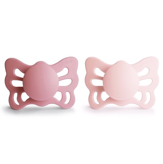 FRIGG Butterfly Smoczek anatomiczny 2-pak silikon 0-6m Cedar / Ba