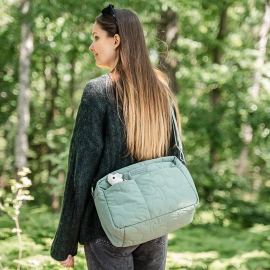 Done by Deer Torba do Wózka Pikowana Green