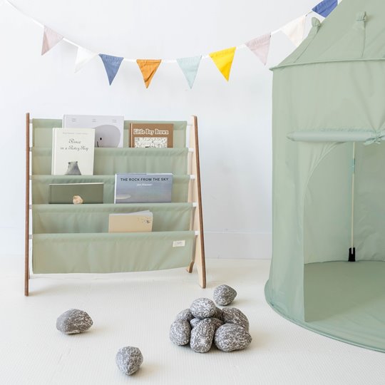 3 Sprouts Stojak na Książki Recycled Solid Green