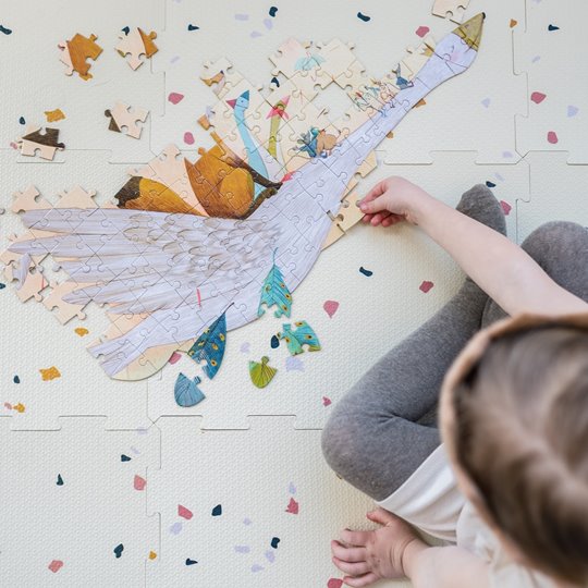 3 Sprouts Mata Piankowa EVA Terrazzo Cream - Puzzle Podłogowe