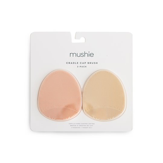 Mushie Szczotka na Ciemieniuchę dla Niemowląt Blush / Shifting Sa