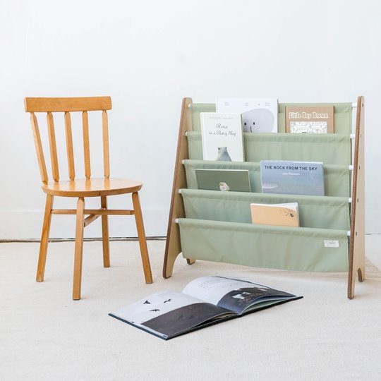 3 Sprouts Stojak na Książki Recycled Solid Green