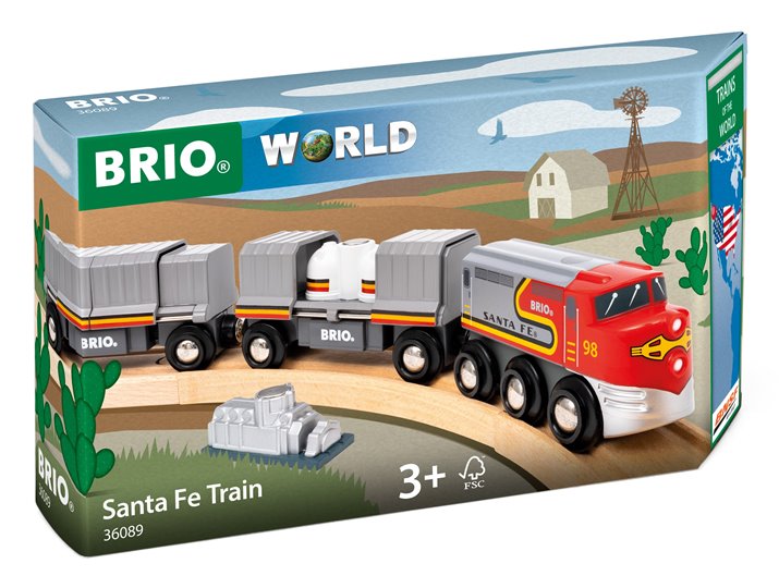 BRIO World Pociągi Świata - Pociąg Santa Fe w USA