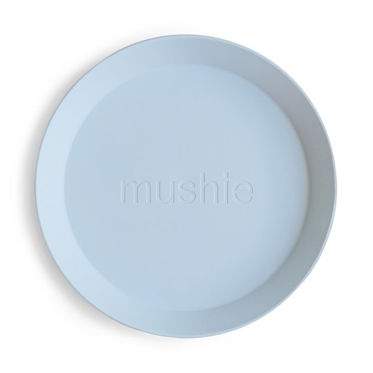 Mushie Silikonowy Talerzyk dla Dziecka z Przyssawką Powder Blue