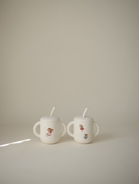 Mushie Kubek ze słomką 175 ml Fairy Mice