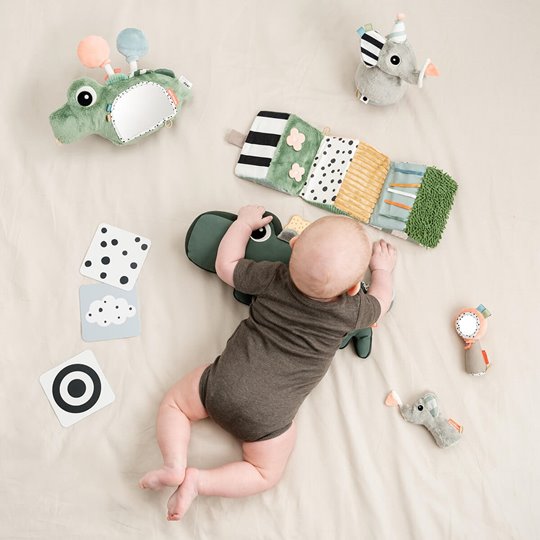 Done by Deer Zabawka Lusterko Stojące Croco Green