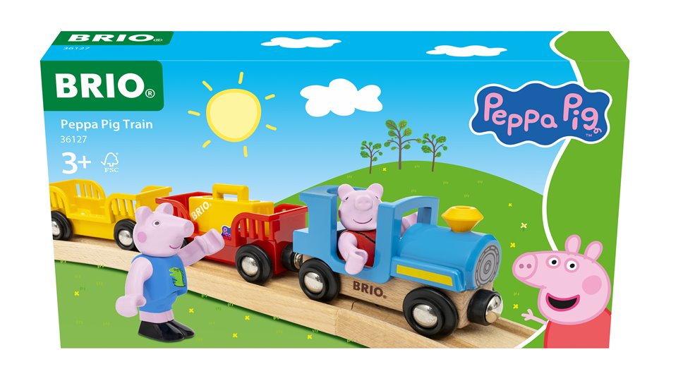 BRIO World Pociąg Świnka Peppa i Georg