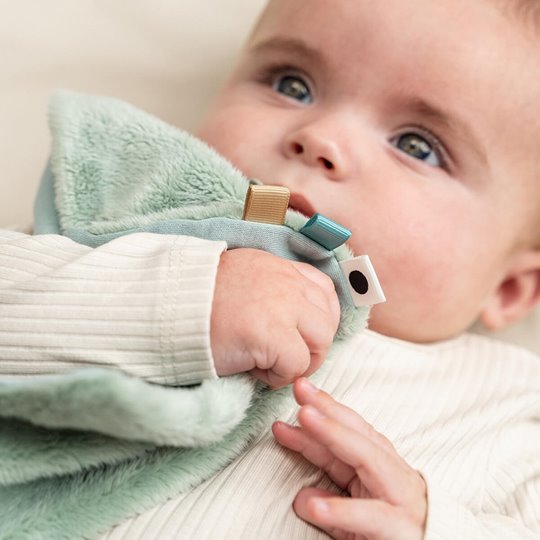 Done by Deer Kocyk Przytulanka dla Niemowlaka Słonik Elphee Blue