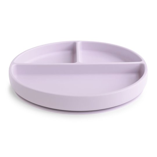 Mushie Silikonowy Talerzyk Dzielony dla Dziecka Soft Lilac