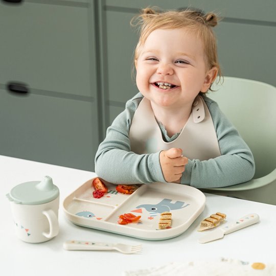 Done by Deer Sztućce dla Dziecka Foodie Celebration Sand