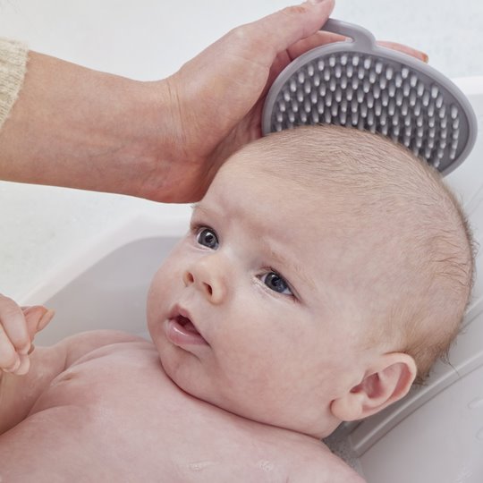 Shnuggle silikonowa szczoteczka na ciemieniuchę