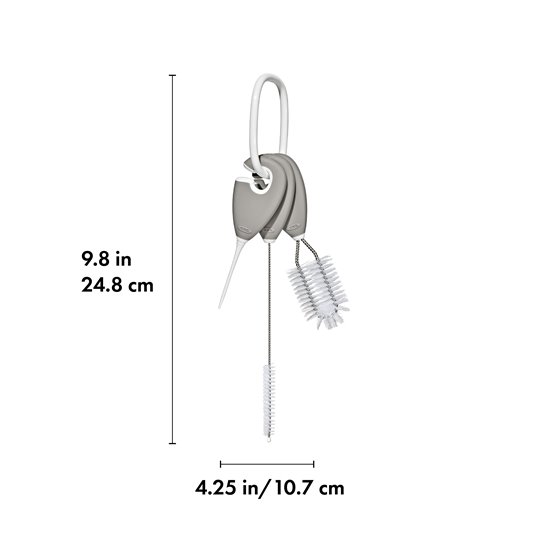 OXO tot Zestaw szczotek do mycia kubków i butelek Pebble