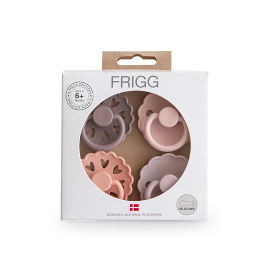FRIGG Smoczki uspokajające zestaw 4 szt. silikon 6-18m Sunset Bli