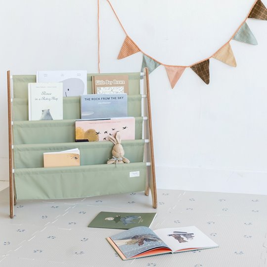 3 Sprouts Stojak na Książki Recycled Solid Green