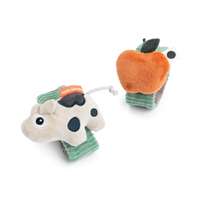 Zdjęcie Done by Deer Zabawka na Rączkę 2szt Krówka Dotti Green