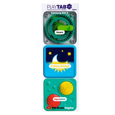 Zdjęcie Fat Brain Toy Zabawka Sensoryczna PlayTab Kwadraty Zestaw 4