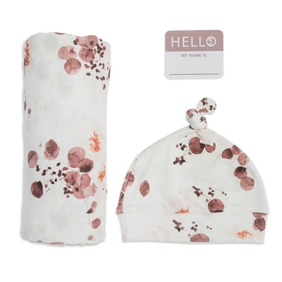 Zdjęcie Lulujo Zestaw Kocyk + Czapka Eucalyptus