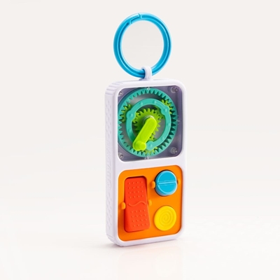 Zdjęcie Fat Brain Toy Zabawka Sensoryczna Kwadraty PlayTab Go.z Zawieszką