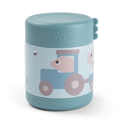 Zdjęcie Done by Deer Termos Obiadowy dla Dziecka 300ml Tiny Farm Blue