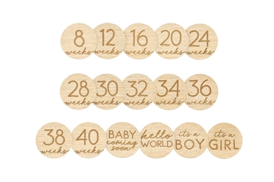 Zdjęcie Pearhead Drewniane Tabliczki do Zdjęć Ciążowych