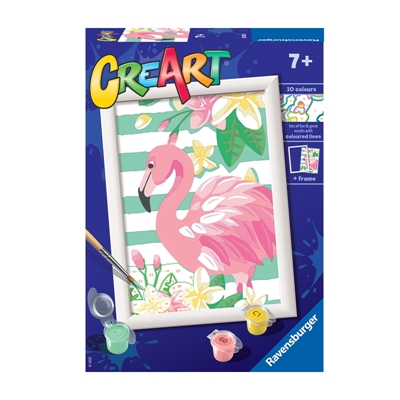 Zdjęcie CreArt Malowanie Po Numerach Dla Dzieci - Różowy Flaming