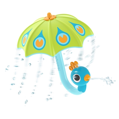 Zdjęcie Yookidoo Zabawka do Kąpieli Deszczowa Parasolka Paw Green