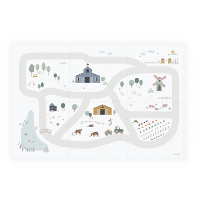 Zdjęcie Play&Go Dwustronna Mata Piankowa EEVAA 3w1 Farm 120x180cm