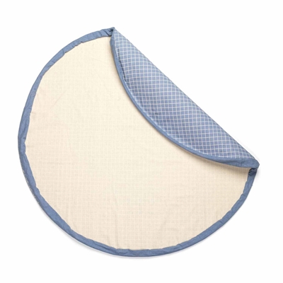 Zdjęcie Play&Go Worek na Zabawki i Mata do Zabawy 2w1 Organic Grid Blue
