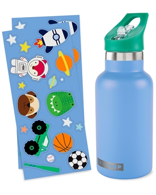 Zdjęcie Skip Hop Butelka Termiczna z Ustnikiem i Naklejkami Blue 380ml