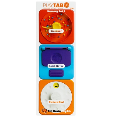 Zdjęcie Fat Brain Toy Zabawka Sensoryczna PlayTab Kwadraty Zestaw 3