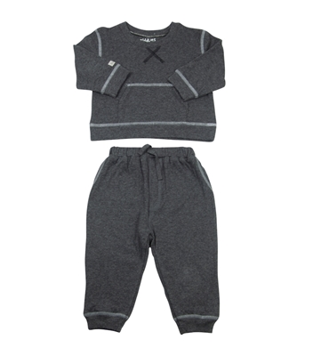 Zdjęcie Juddlies Dres Niemowlęcy 2 el. Breathe EZE Charcoal 6-12M