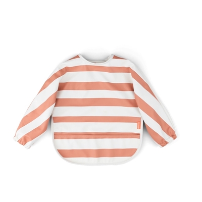 Zdjęcie Done by Deer Śliniak z Rękawami Stripes Papaya