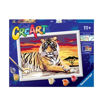 Zdjęcie CreArt Malowanie Po Numerach Dla Dzieci – Tygrys