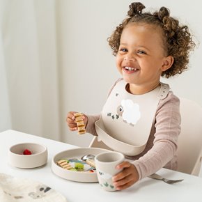 Done by Deer Zestaw Obiadowy z Przyssawką Sand