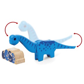 BRIO Dino Pociąg na Baterie z Dinozaurami