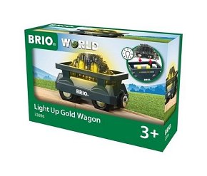 BRIO World Świecący Wagon ze Złotem