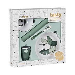 Done By Deer Tiny Tropics Zestaw Obiadowy