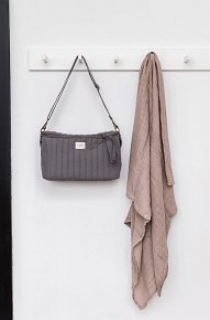 3 Sprouts Organizer Do Wózka Quilted Solid Charcoal Grey