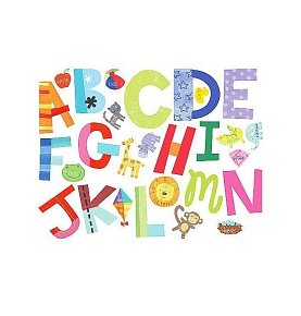 Wallies Naklejki Zabawny Alfabet