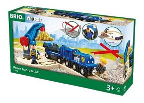 BRIO World Zestaw Policji Transport Złota