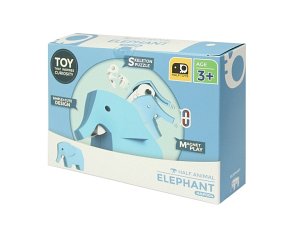 Halftoys Magnetyczny Składany Słoń z Książeczką