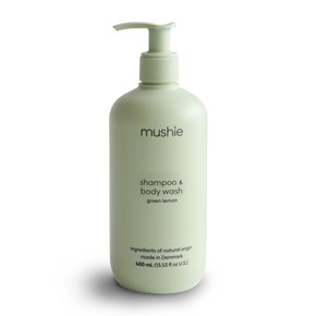 Mushie Szampon i żel do mycia ciała dla niemowląt Green Lemon 400