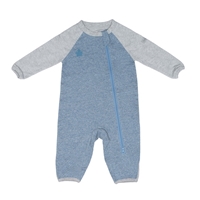 Juddlies Organic Raglan Pajacyk Blue NB