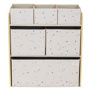 3 Sprouts Regał z Pojemnikami na Zabawki Terrazzo Pink