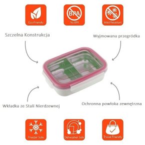 Innobaby Pojemnik Stalowy na Przekąski