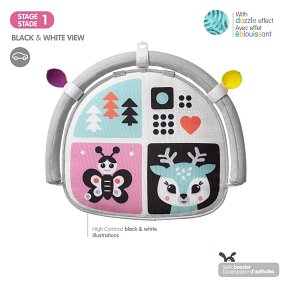 Benbat Pałąk podróżny dwustronny z zabawkami Unicorn