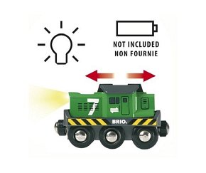 BRIO World Lokomotywa Towarowa na Baterie