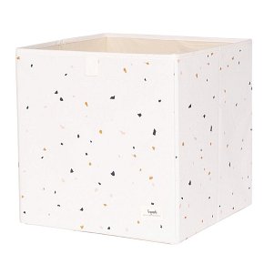 3 Sprouts Pudełko na Zabawki Recycled Terrazzo Cream